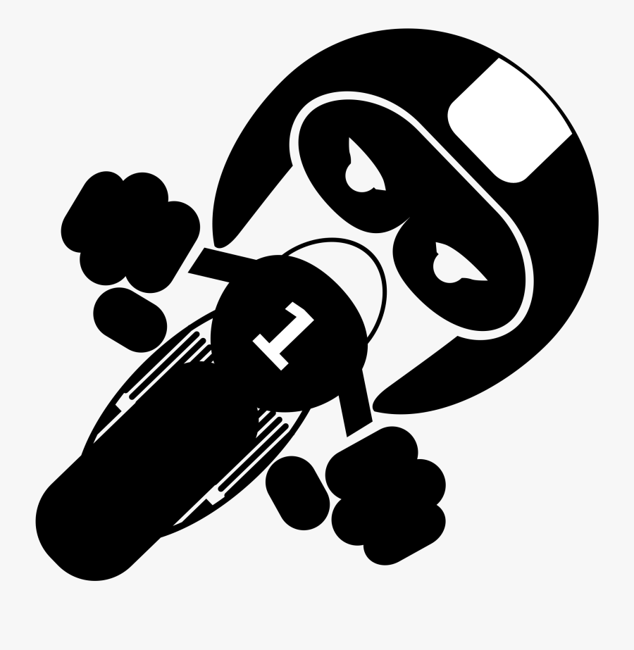 Racing Rider Big Image - Motor Rider Logo Design, Transparent Clipart