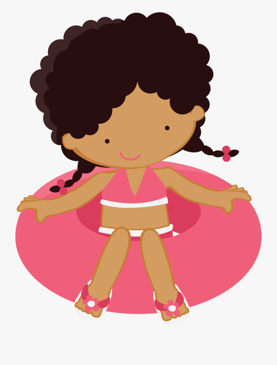 Swimming Girl Kids Clipart, Transparent Clipart
