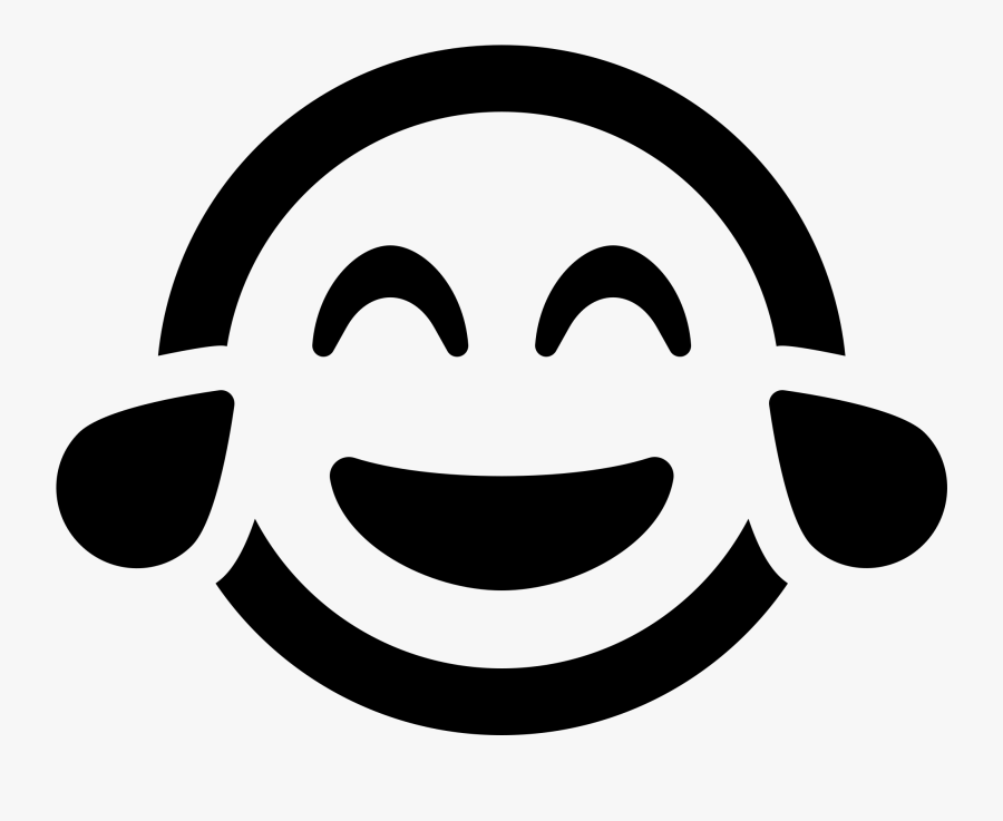Font Awesome 5 Regular Grin-tears - Smiley, Transparent Clipart