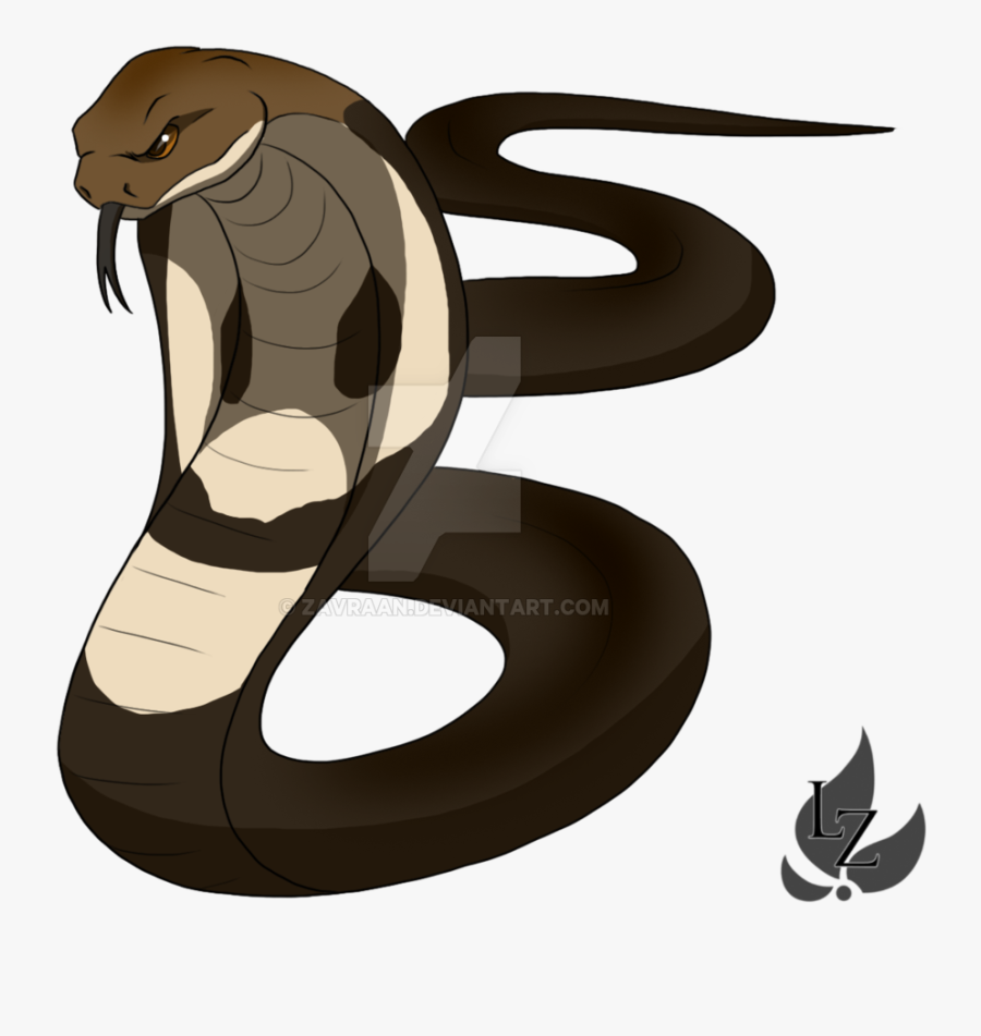 King Cobra Clipart Viper - King Cobra Cartoon Snake, Transparent Clipart
