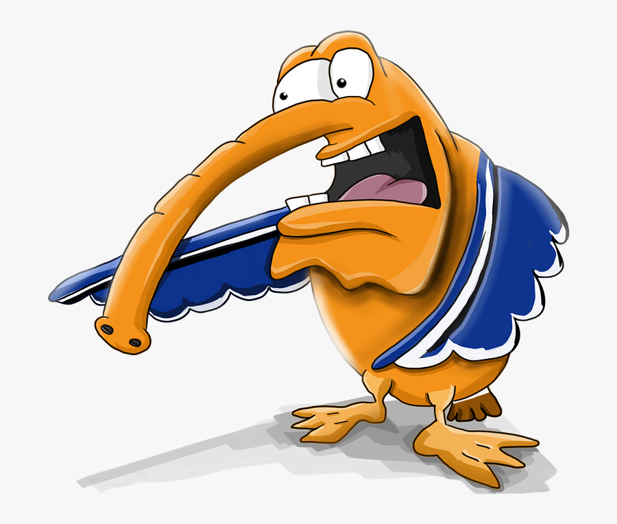 Duck Cartoon 16, Buy Clip Art - Cartoon Character With Trunk, Transparent Clipart