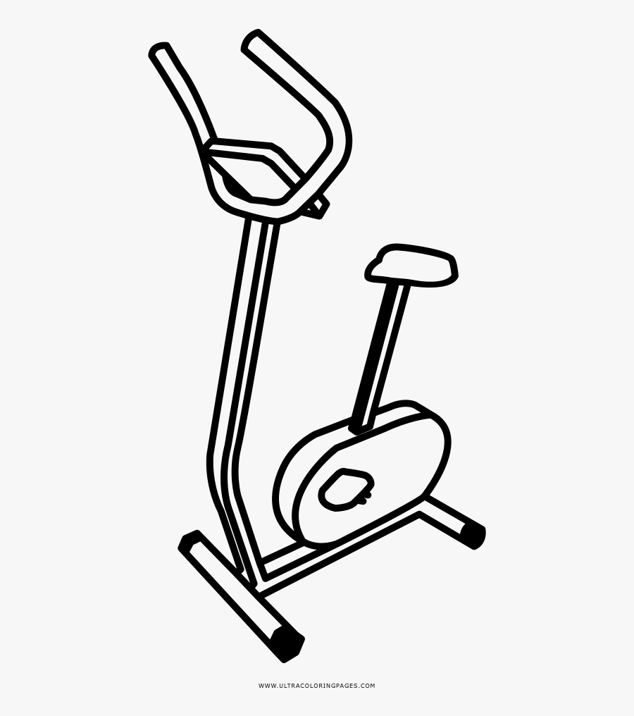 Fitness Coloring Page, Transparent Clipart