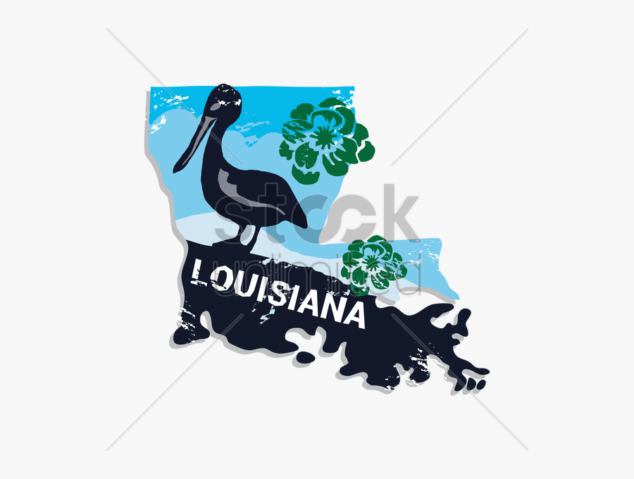 Louisiana Clipart Pelican, Louisiana Clip Art - Pelican Louisiana Logo, Transparent Clipart