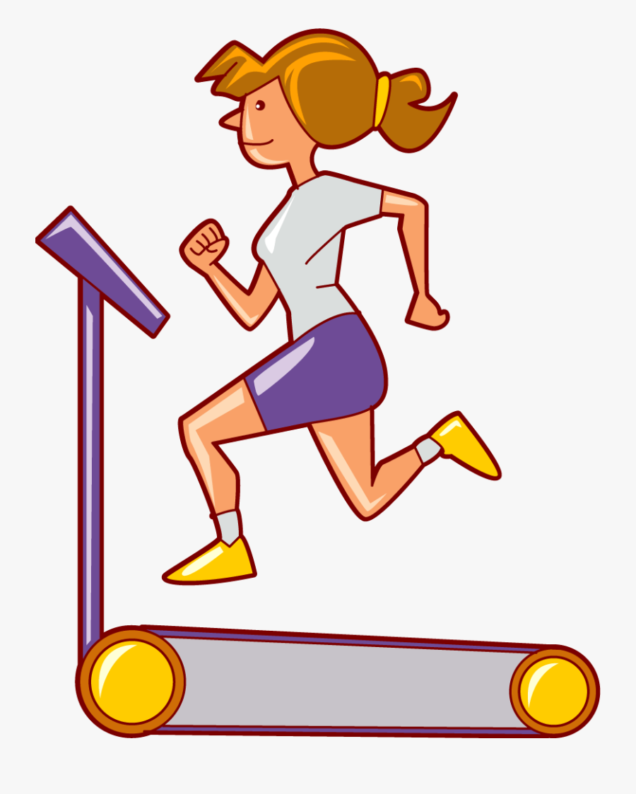 Girl On Treadmill Cartoon Clipart , Png Download - Examples Of Negative Feedback In Sport, Transparent Clipart