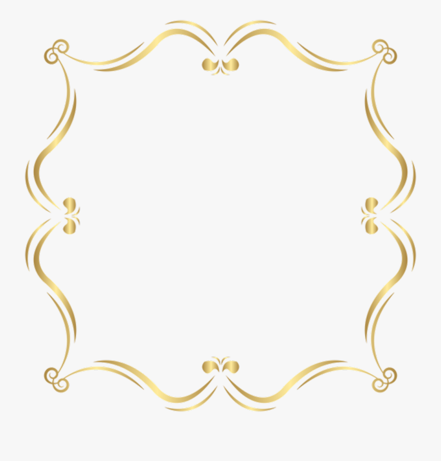 Background Clipart, Page Borders, Hobbies And Crafts, - Transparent Background Gold Border, Transparent Clipart