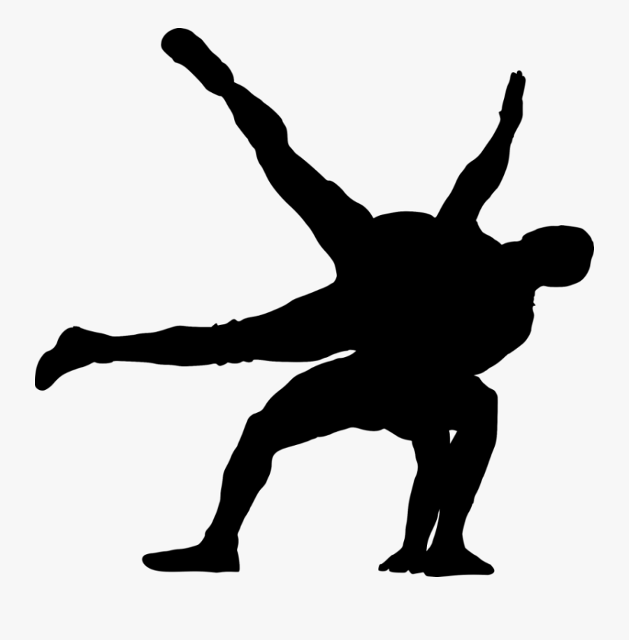 Portable Network Graphics Clip Art Silhouette Wrestling - Wrestling Png, Transparent Clipart