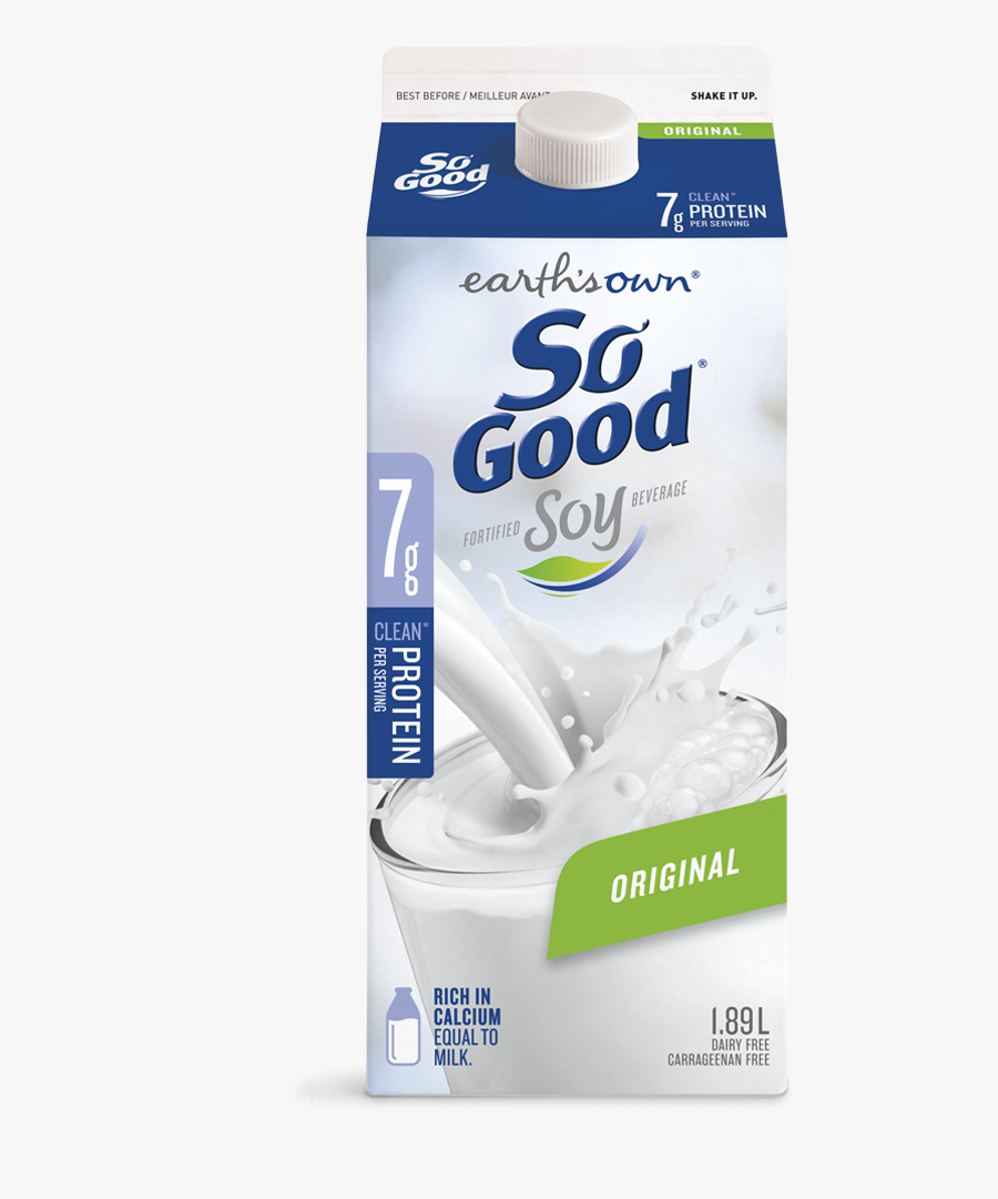 Earths Own Original Soy Milk Plant Based Milk So Good - So Good Vanilla Soy Milk, Transparent Clipart