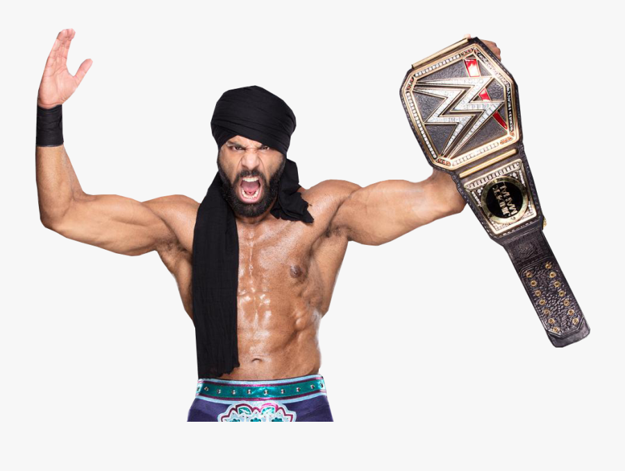 Wrestlers Clipart Wrestling Champion - Wwe Championship Jinder Mahal Plates, Transparent Clipart