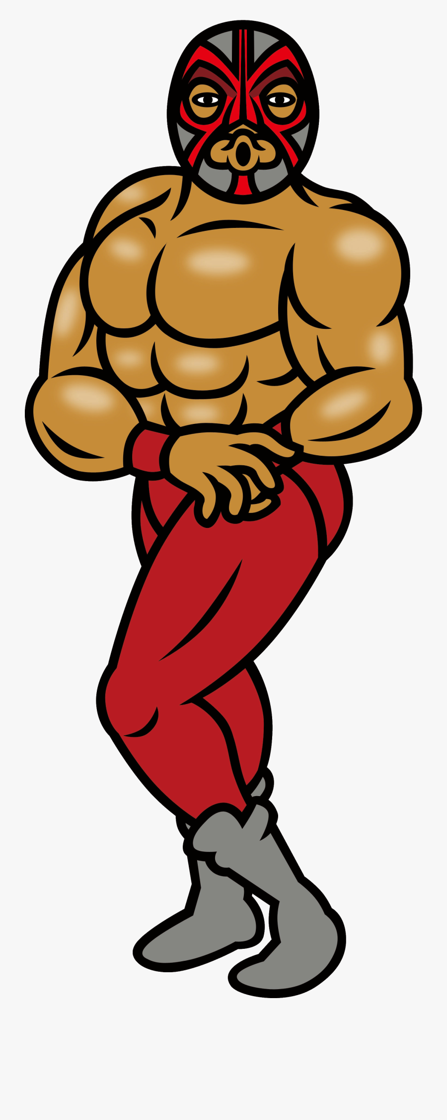 Transparent Wrestlers Clipart - Rhythm Heaven Wrestler, Transparent Clipart
