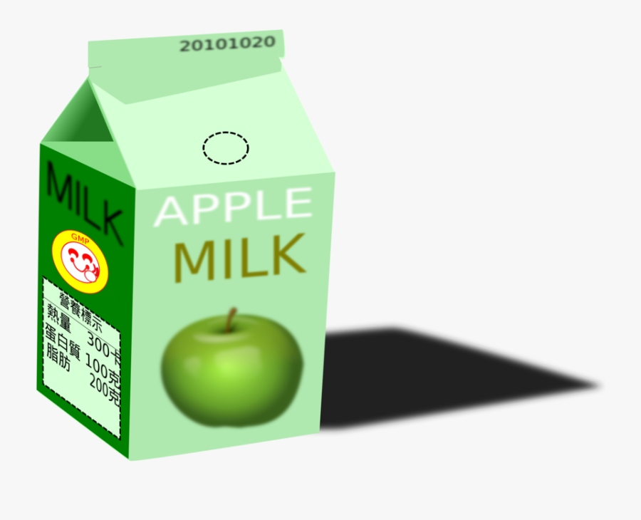 Milk Fizzy Drinks Juice Carton Clipart , Png Download - Apple Milk, Transparent Clipart