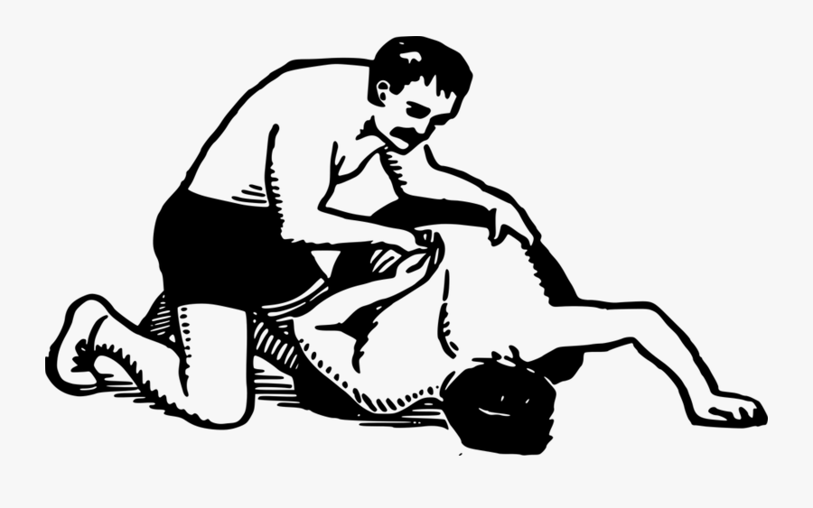 Wrestler Being Pinned Clipart, Transparent Clipart