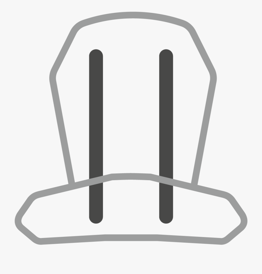 Flat Steel Frame - Chair, Transparent Clipart