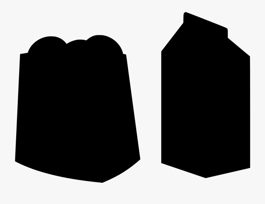 Milk Carton Silhouette, Transparent Clipart