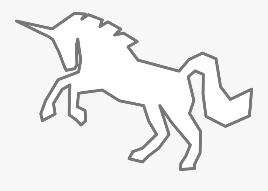 Unicorn Line Art Png, Transparent Clipart