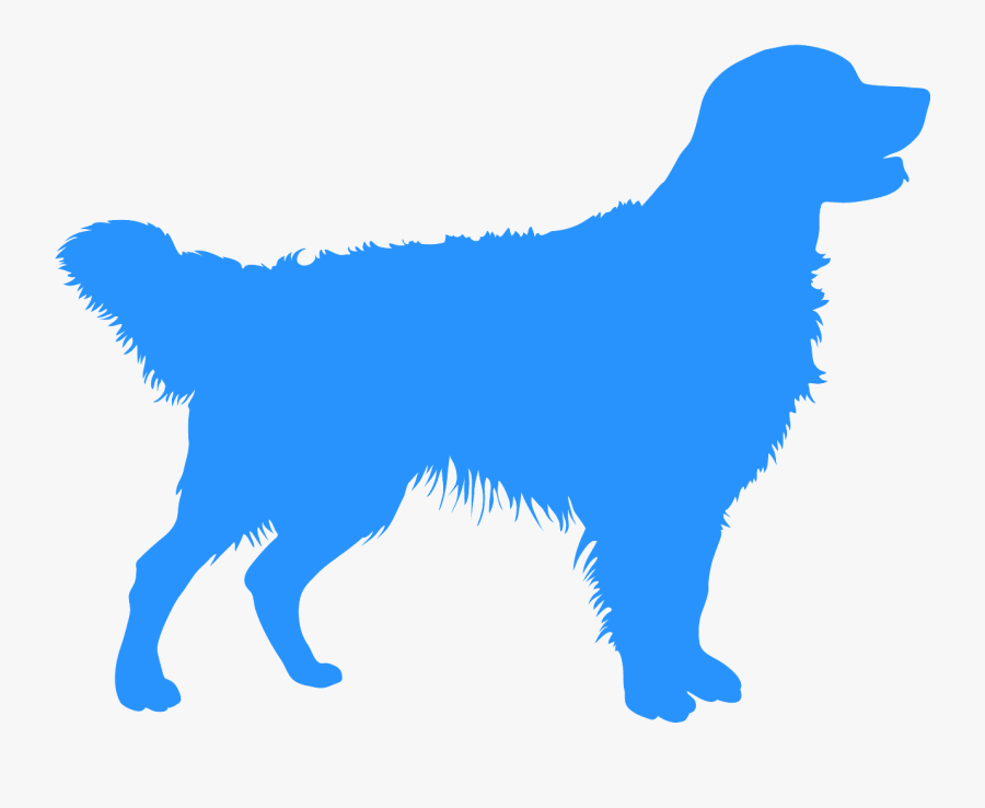 Silhouette Golden Retriever Decal, Transparent Clipart