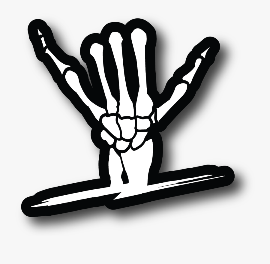 Shaka Sticker Shreddy - Sticker, Transparent Clipart