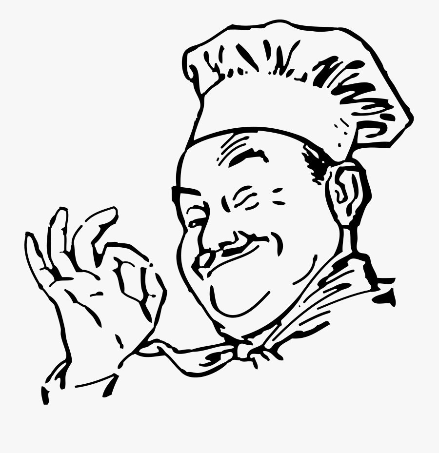 Chef Black And White Cartoon Milk Clipart Free Image - Chef Cartoon Images Black And White, Transparent Clipart
