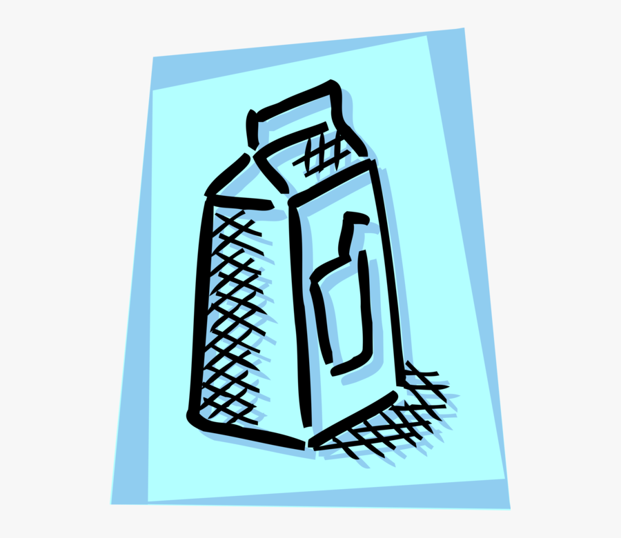 Vector Illustration Of Fresh Dairy Milk In Carton, Transparent Clipart