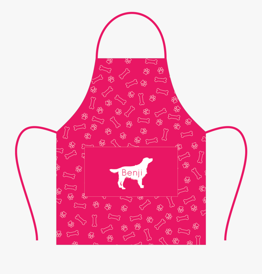Golden Retriever - Apron - Fuschia, Transparent Clipart