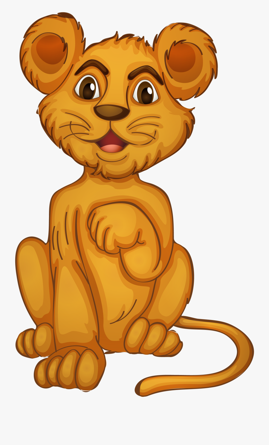 Cub Clipart Lion Cub - Land Animals Clip Art , Free ...