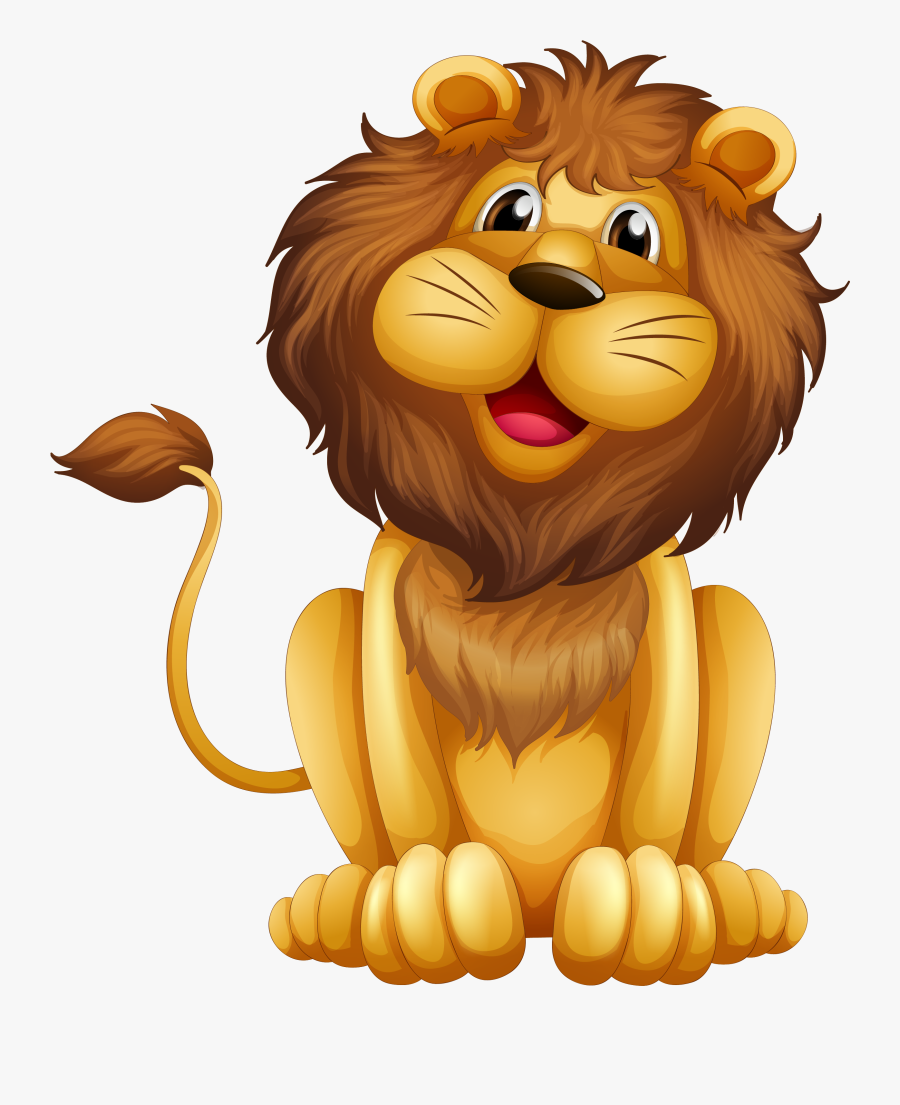 Material Illustration Royalty-free Lion Vector Stock - Cartoon Lion Transparent Background, Transparent Clipart