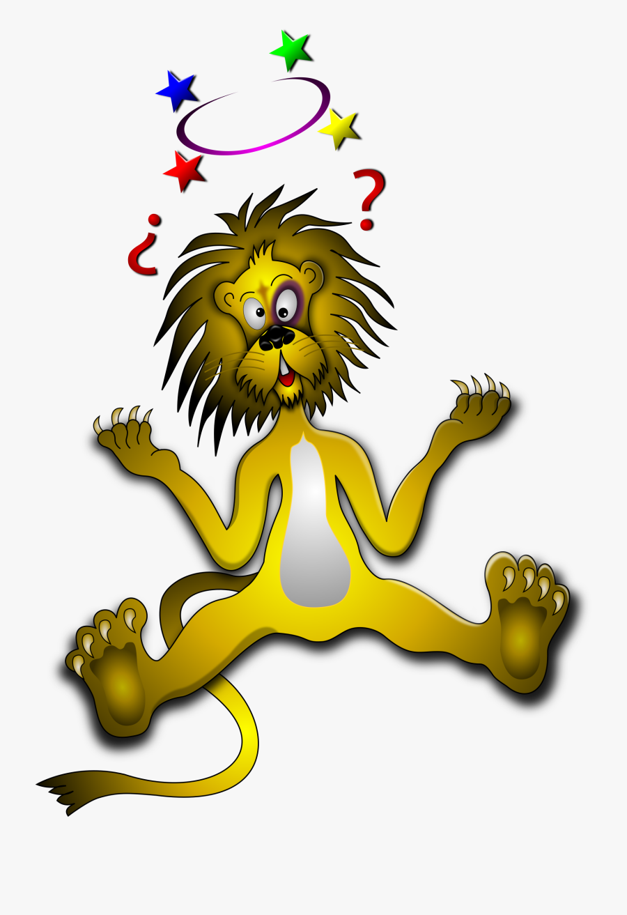 Lion With Black Eye, Transparent Clipart