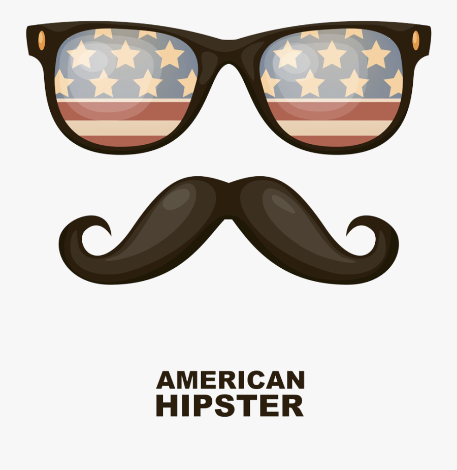 Picture Bearded Fashion Moustache Material Free Hd - American Moustache Clip Art, Transparent Clipart