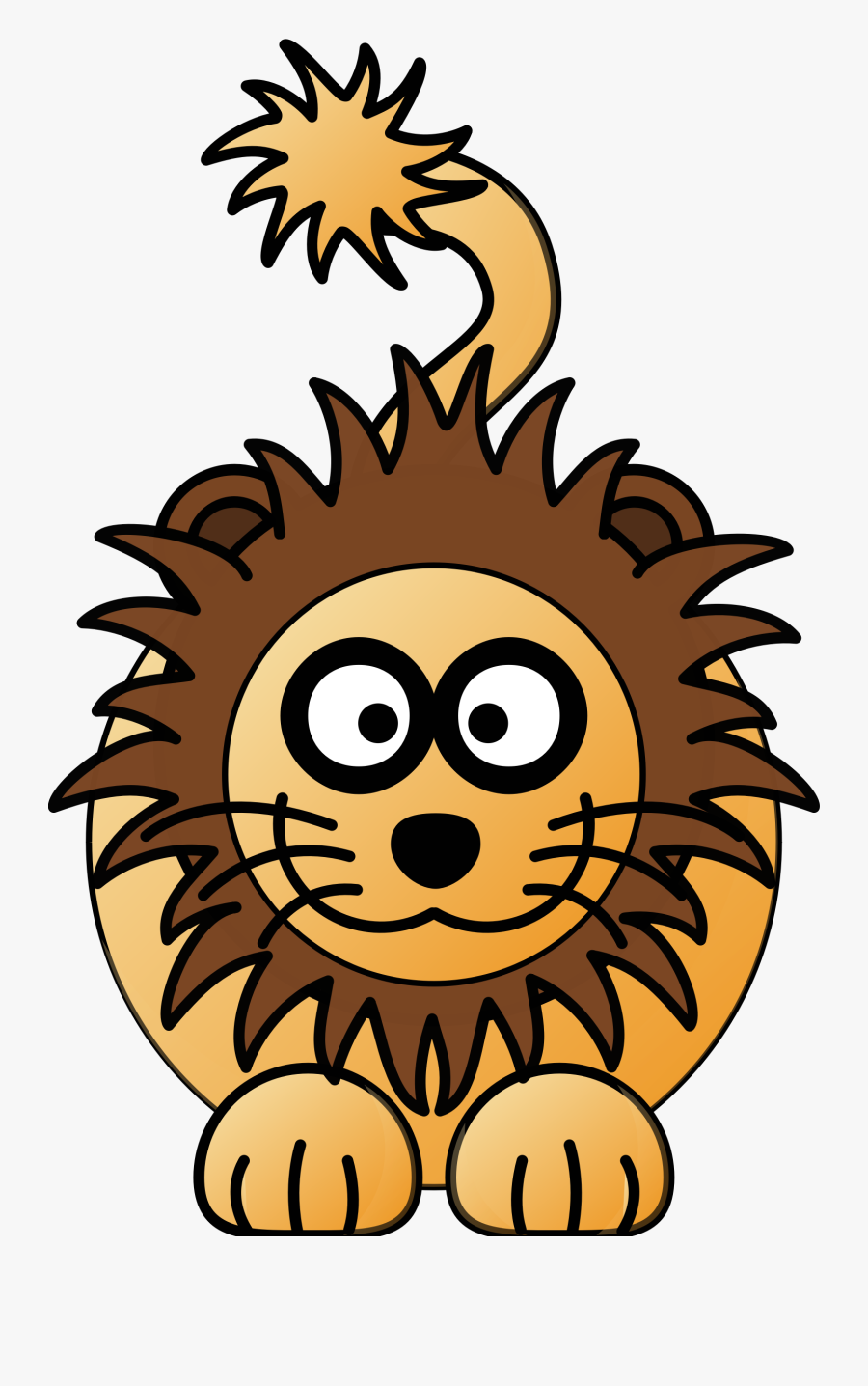 Lion Cartoon Drawing - Clipart Cartoon Lion, Transparent Clipart