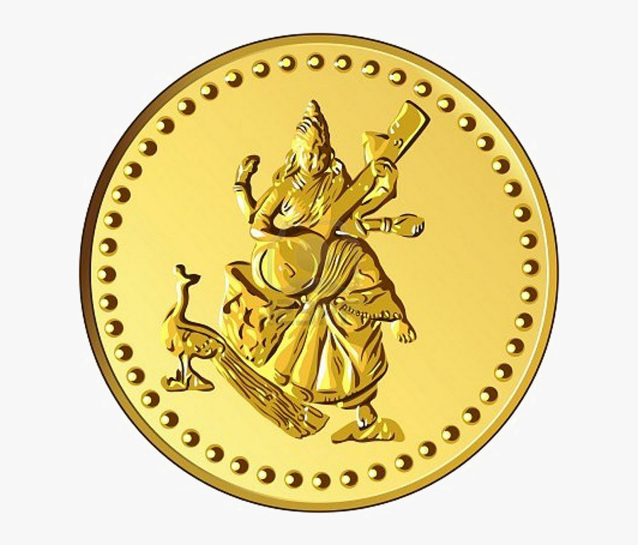 Gold Coins Png - Laxmi Gold Coin Png, Transparent Clipart