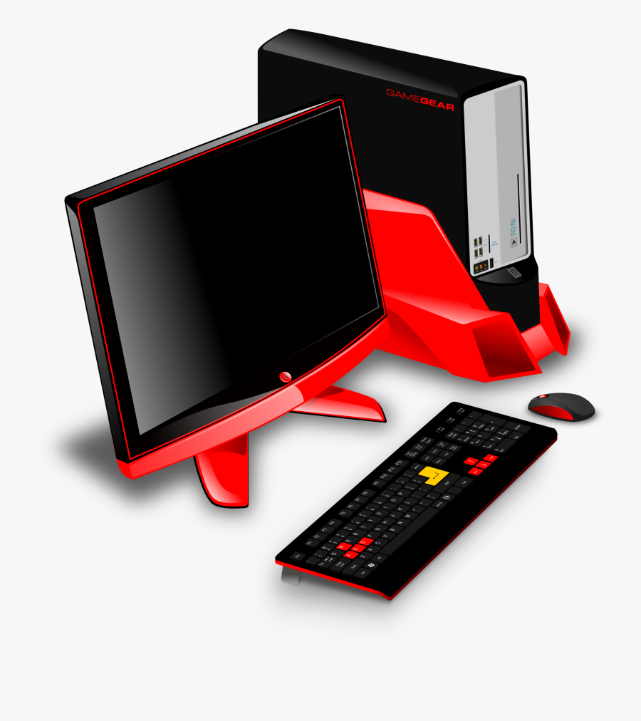 Gaming Pc Setup Clipart Png Image - Gaming Pc Clipart, Transparent Clipart