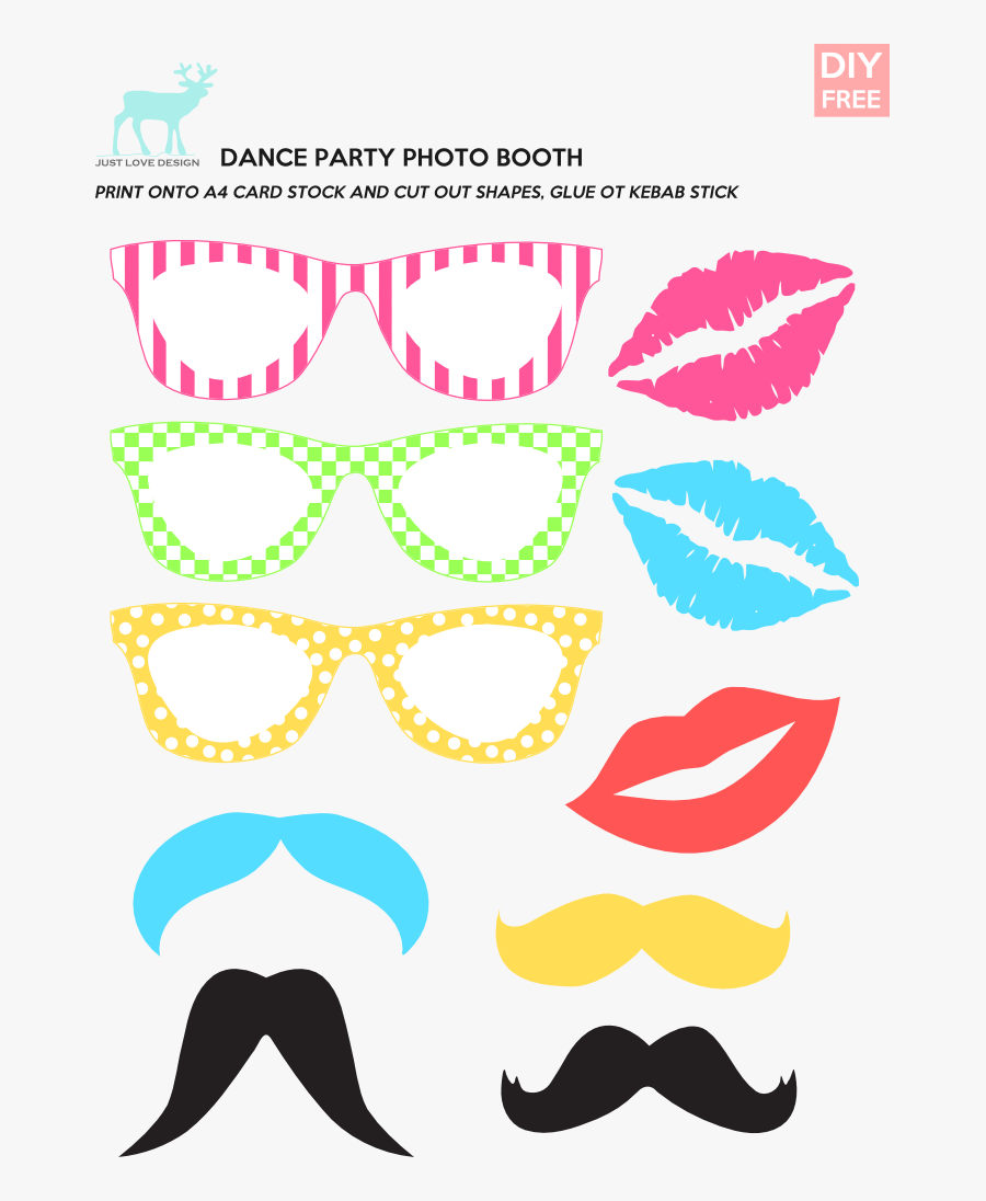 Moustache Clipart Diy - Lips Clipart Transparent Background, Transparent Clipart