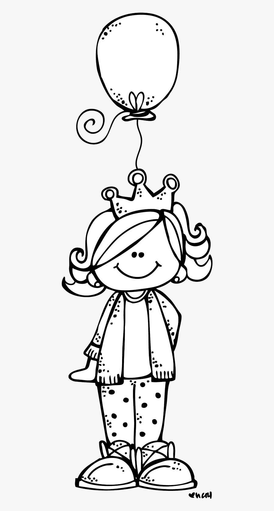 Birthday Girl Clipart Black And White, Transparent Clipart