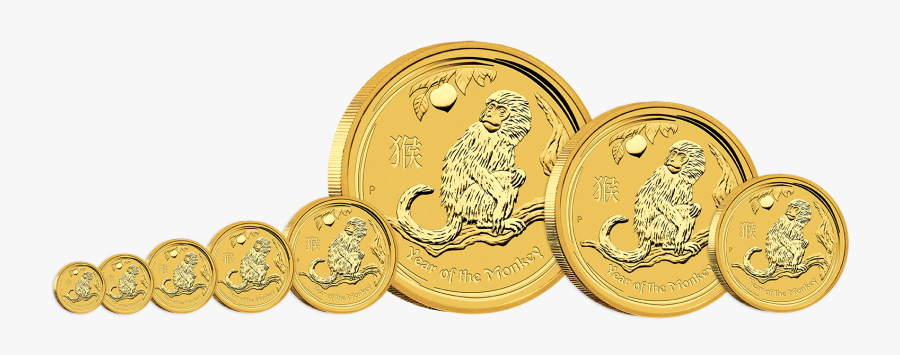 Golden Coin Png - Lunar Hund 1 Unze Gold, Transparent Clipart