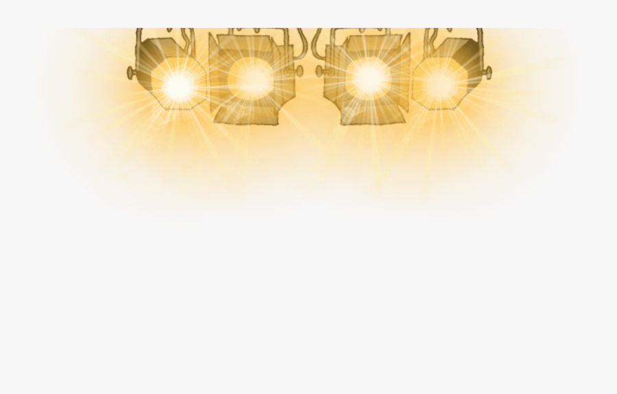 Stage Lights Clipart - Transparent Background Spotlight Clipart, Transparent Clipart