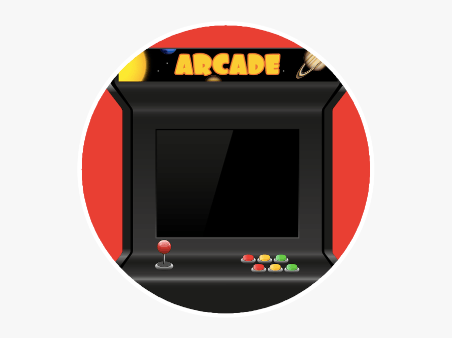 Transparent Video Game Console Clipart - Arcade Screen Vector, Transparent Clipart
