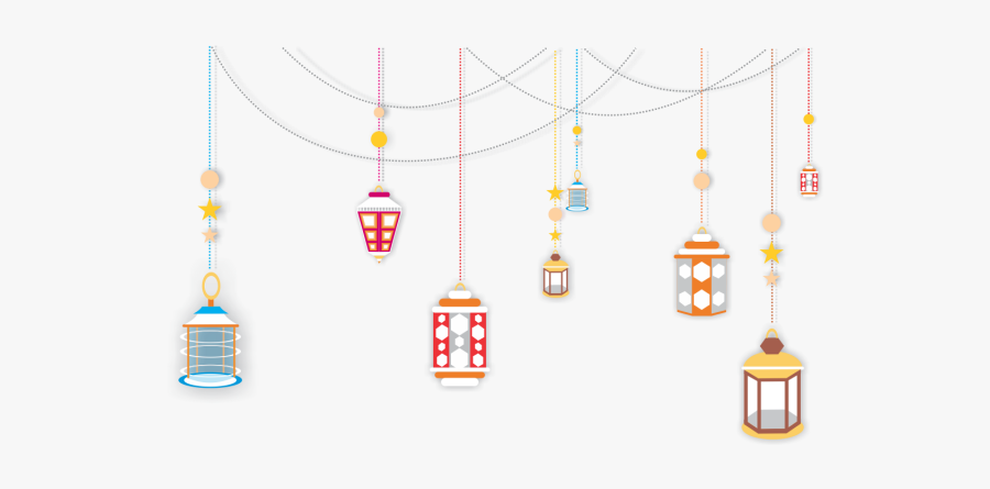 Clip Art Hanging Lights Clipart - Transparent Islamic Lantern Png, Transparent Clipart