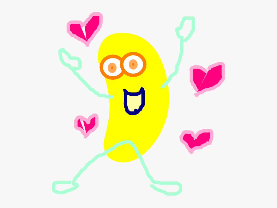 Yellow Jumping Jelly Bean Clip Art At Vector Clip Art - 1 Yellow Jelly Bean, Transparent Clipart