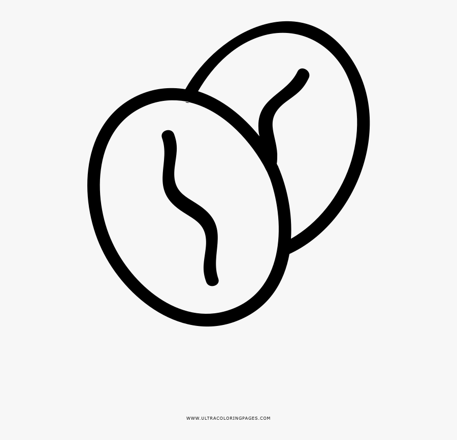 Coffee Beans Coloring Page, Transparent Clipart