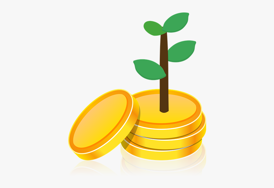 Svg Freeuse Gold Coin Clipart Black And White - Transparent Investment Vector, Transparent Clipart