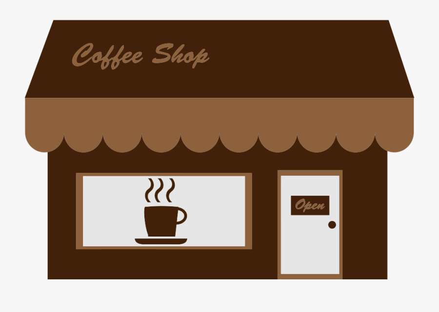Coffee Shop Storefront - Coffee Shop Business, Transparent Clipart