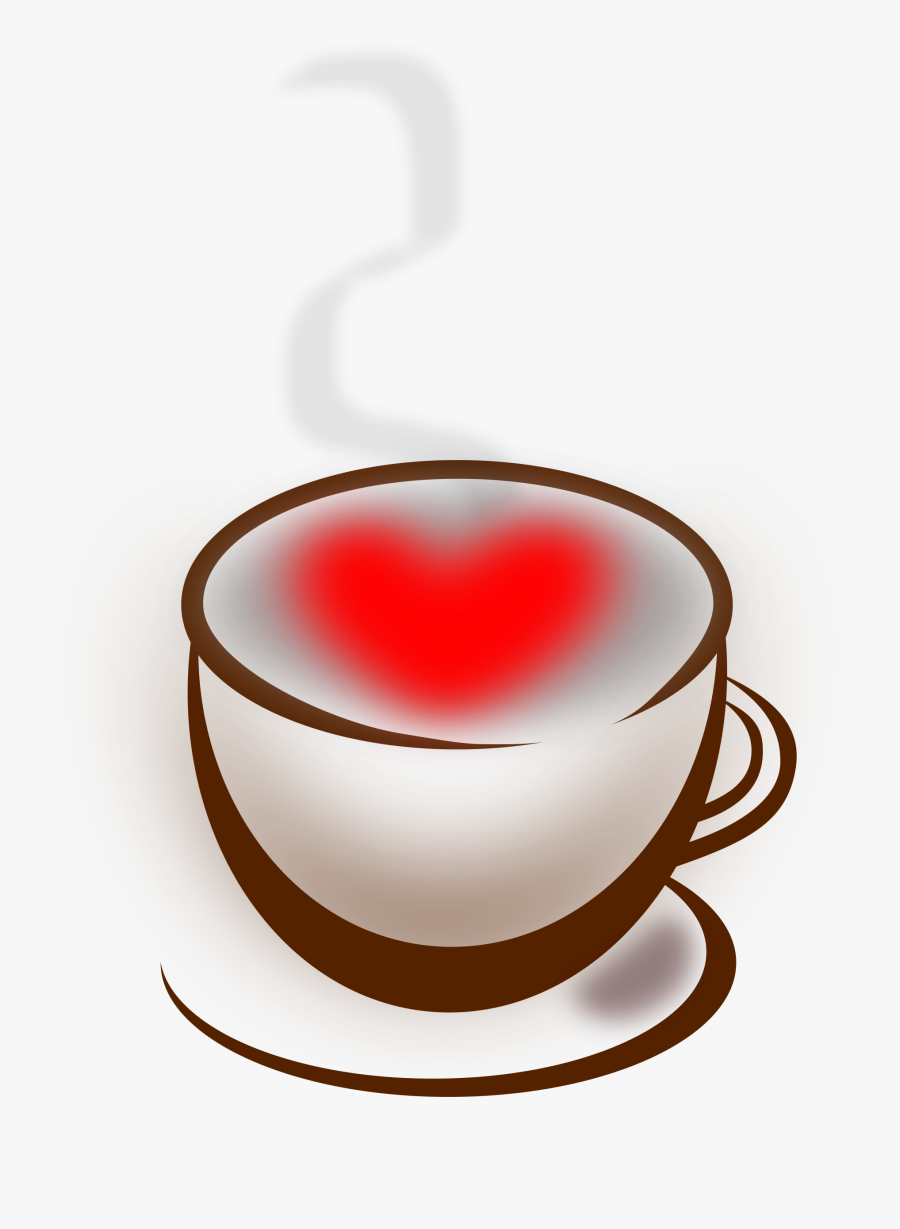 Coffee Clipart Coffee Love - Big Red Coffee Cup Clip Art, Transparent Clipart