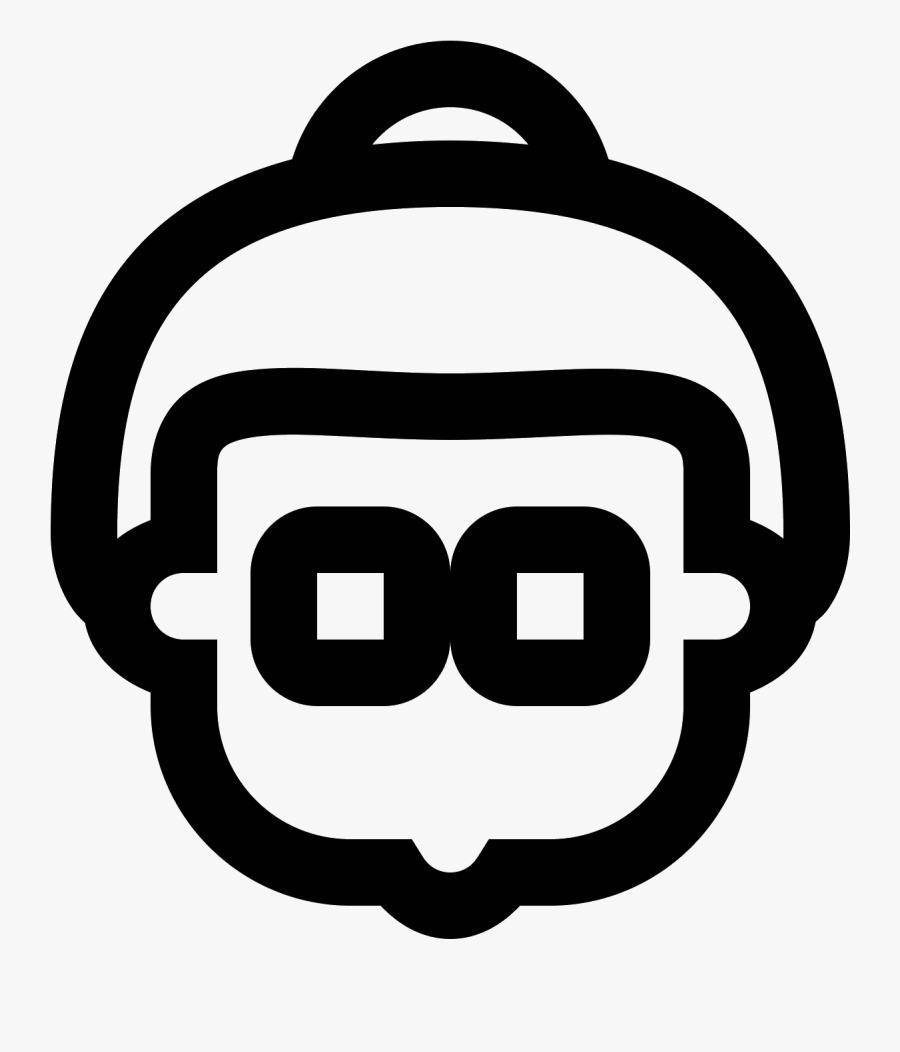 This Is An Image Of An Elderly Lady Facing Towards, Transparent Clipart