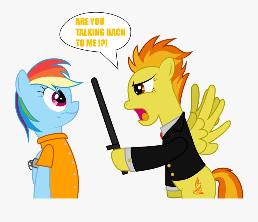 Collection Of Free Authorities - Rainbow Dash In Prison, Transparent Clipart