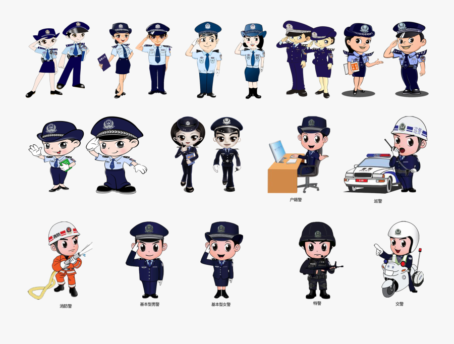 Banner Transparent Download Officer Cartoon Traffic - Police Officers Colleage Cartoonize, Transparent Clipart