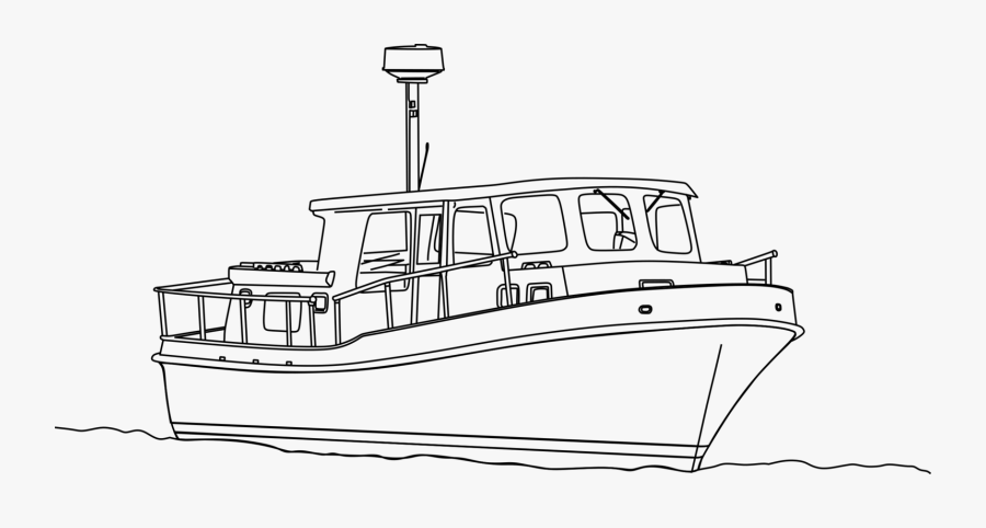 Line Art,watercraft,ship - Barche Da Colorare Da Stampare, Transparent Clipart