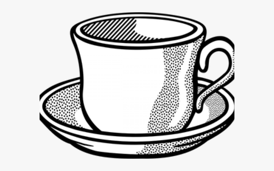 Teacup Clipart Coffee Drawing - Cup And Saucer Clip Art, Transparent Clipart