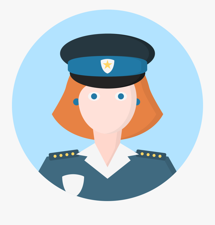 Clipart Transparent File Creative Tail People - Woman Police Icon Png, Transparent Clipart