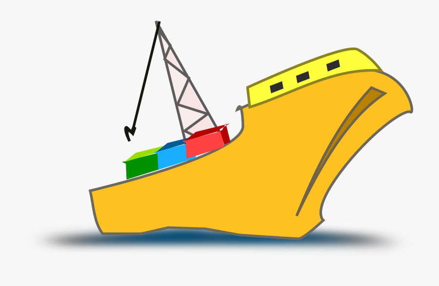 Cargo Ship Shipment Freighter Png Image - Shipping Boat Clipart, Transparent Clipart