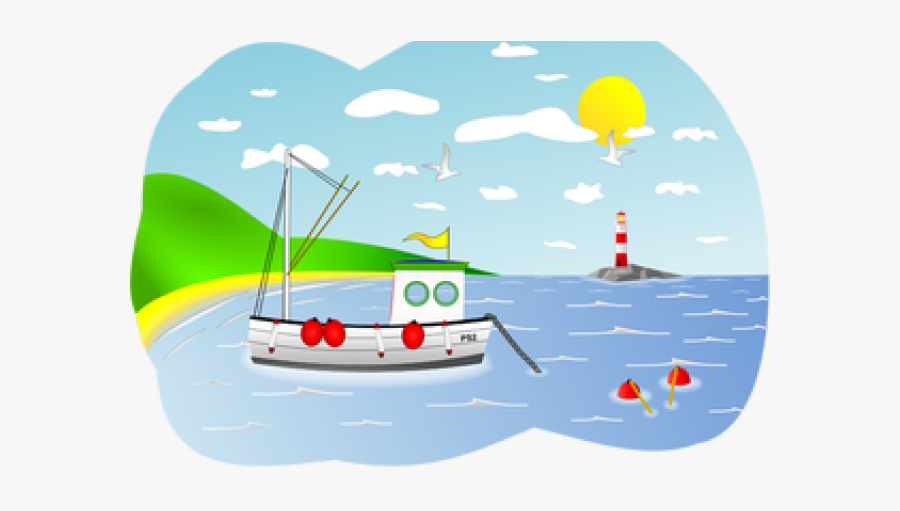 Fisherman Clipart Brown Boat - Beach And Boat Clipart, Transparent Clipart
