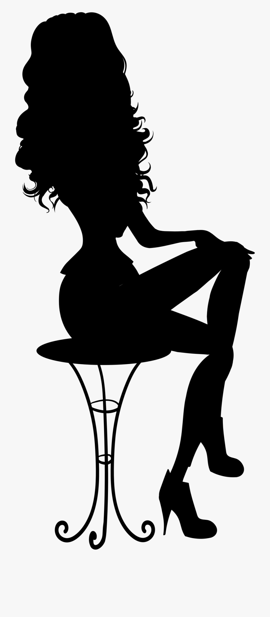 Clipart - Woman Silhouette Icon Png, Transparent Clipart